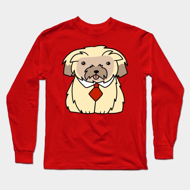 Necktie Pupper Long Sleeve T-Shirt by saradaboru